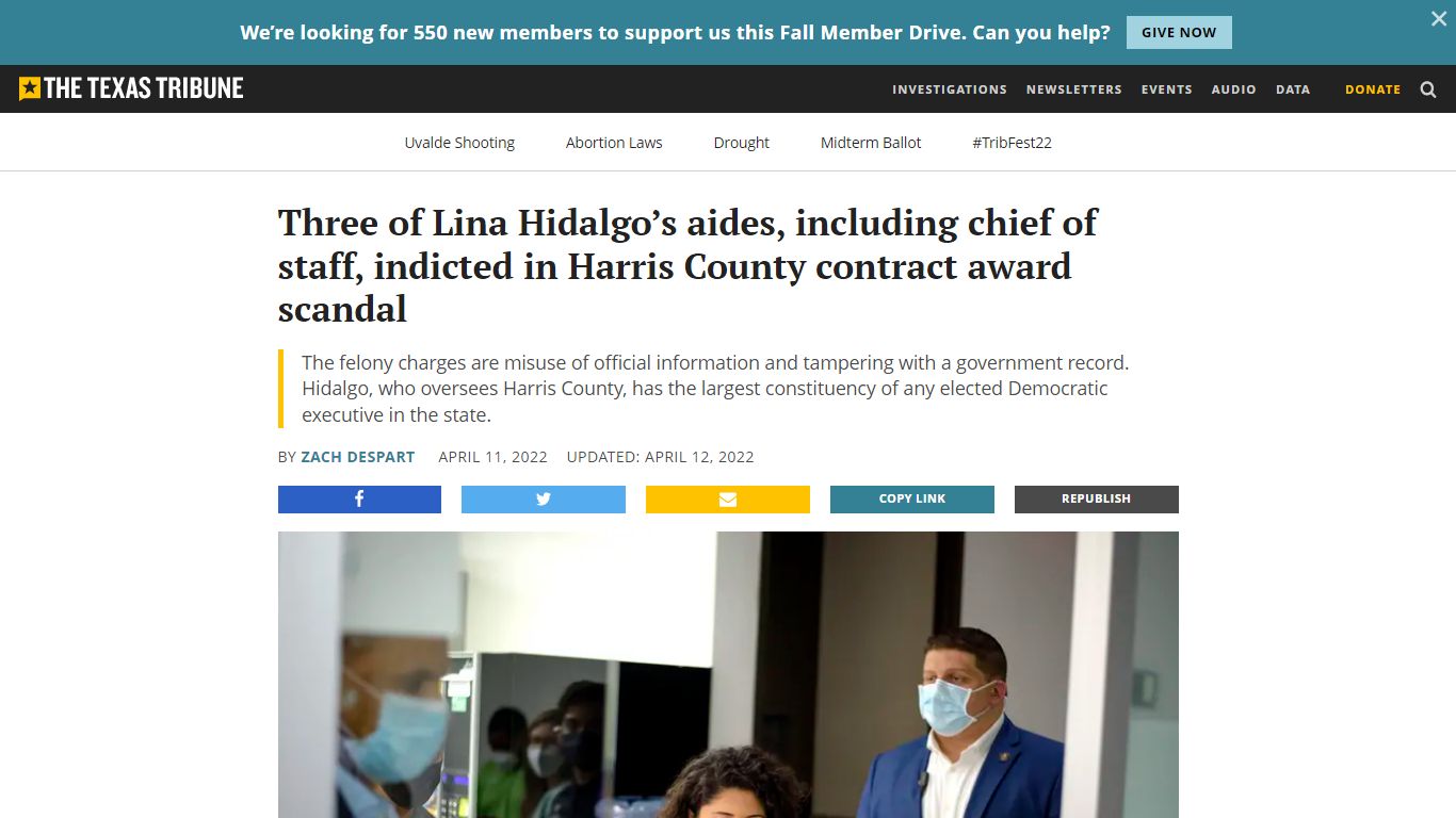 Three Lina Hidalgo aides indicted in Harris County contracting scandal ...
